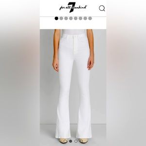 7 FOR ALL MANKIND - Ultra High Rise Skinny Flare in White - size 28 - NWT